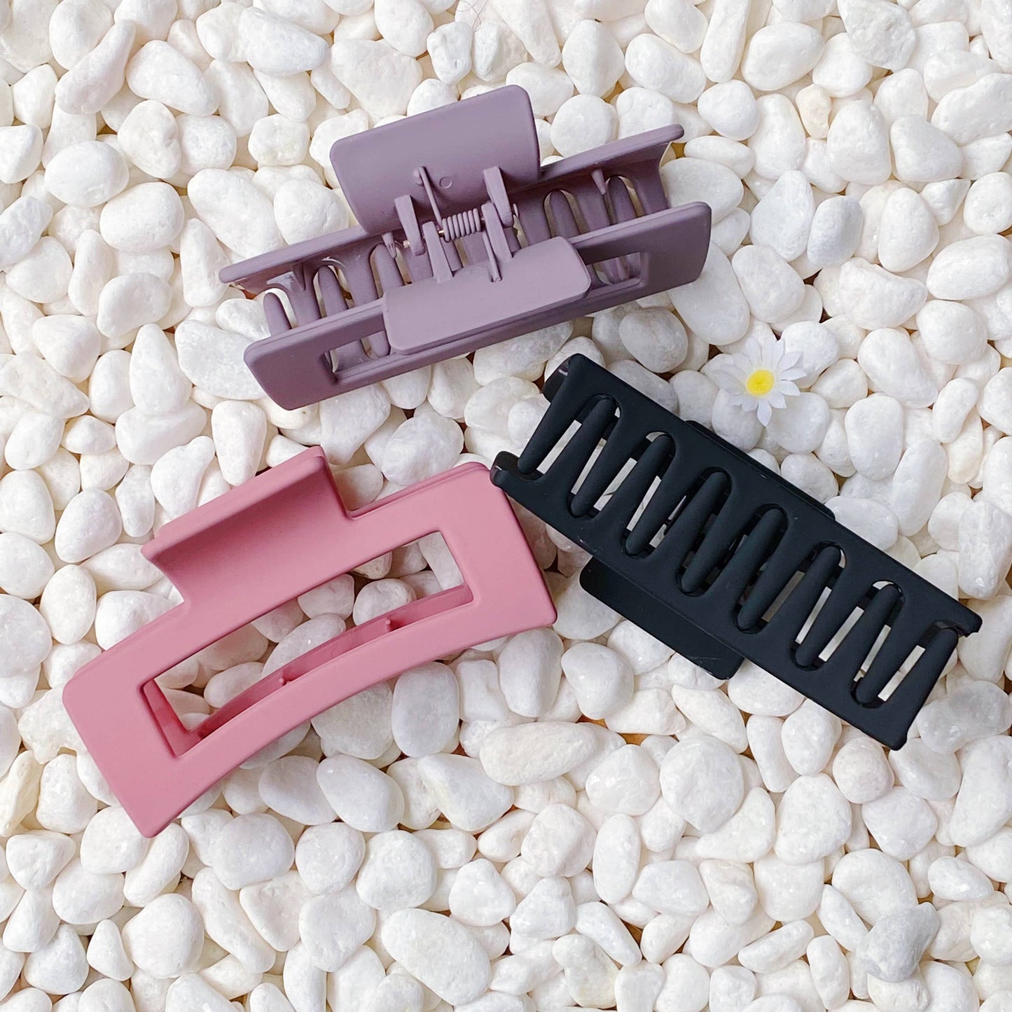 Monotone Hair Claw Set: Black