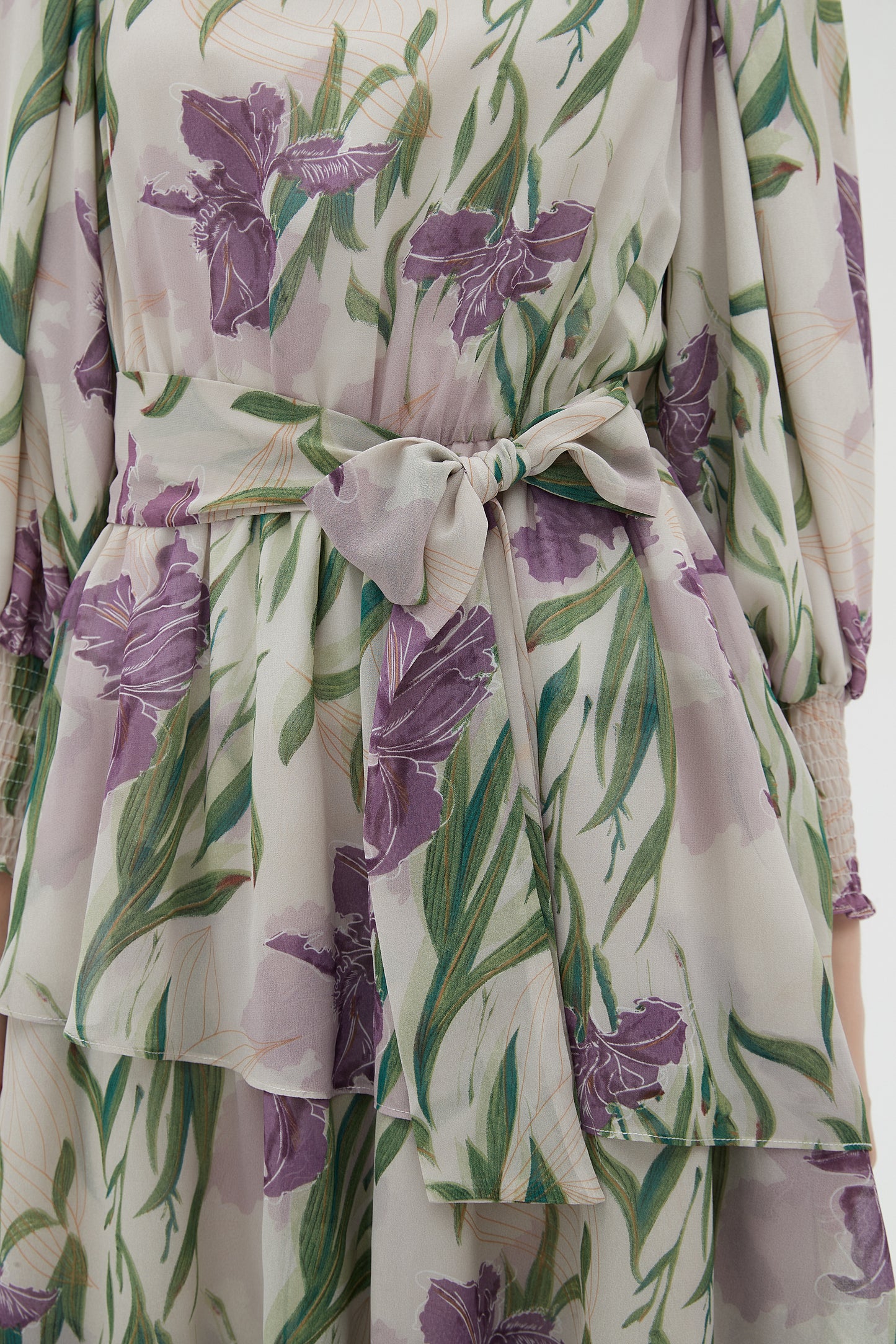 MAXI TIERED DRESS TULIPS