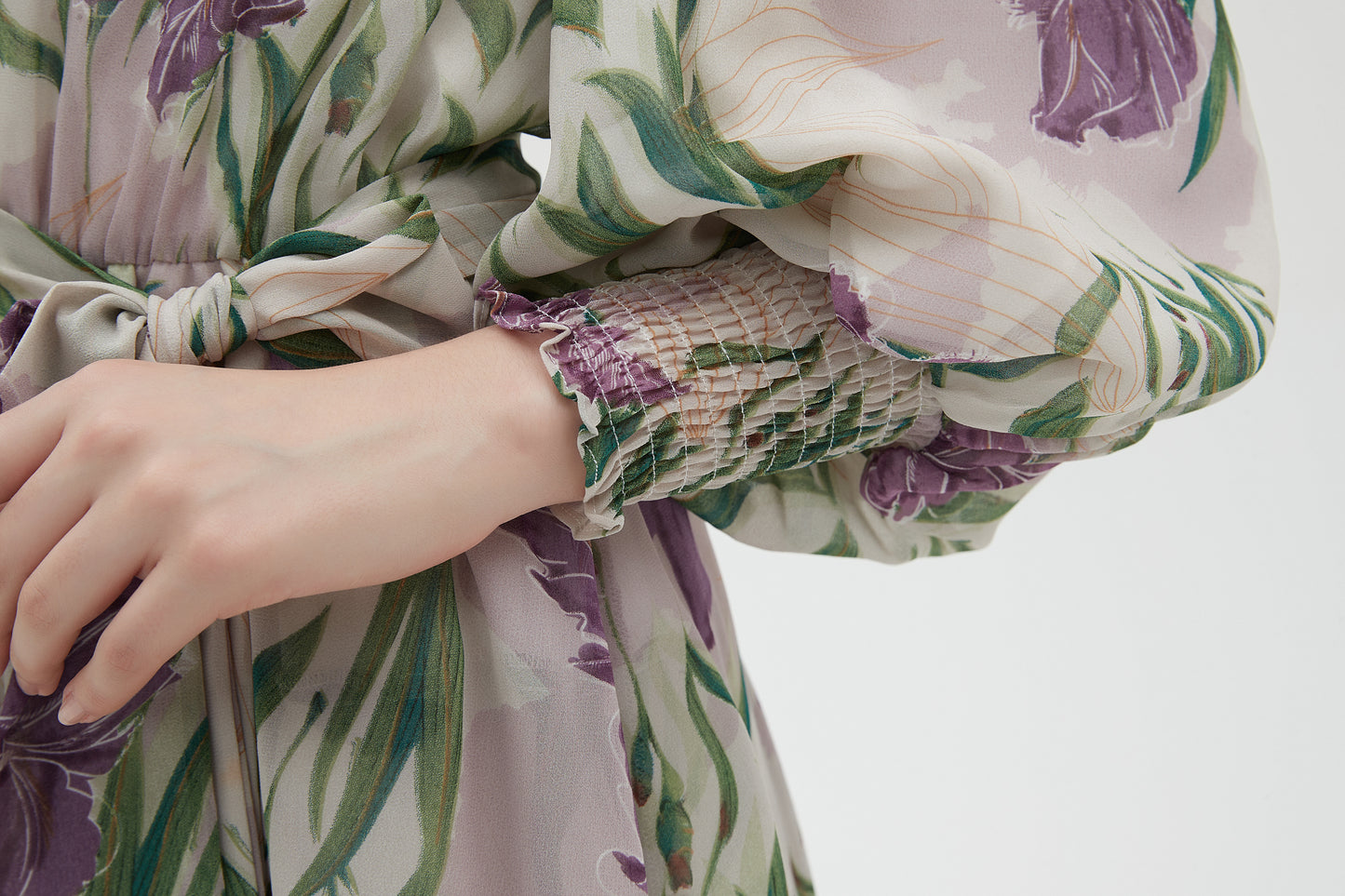 MAXI TIERED DRESS TULIPS