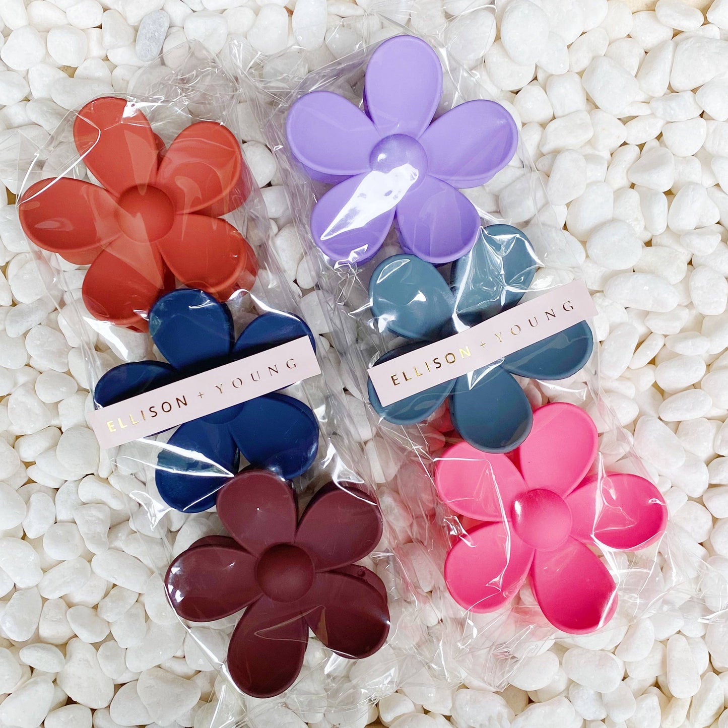 Daisy Days Hair Claw Set: Blush Olive