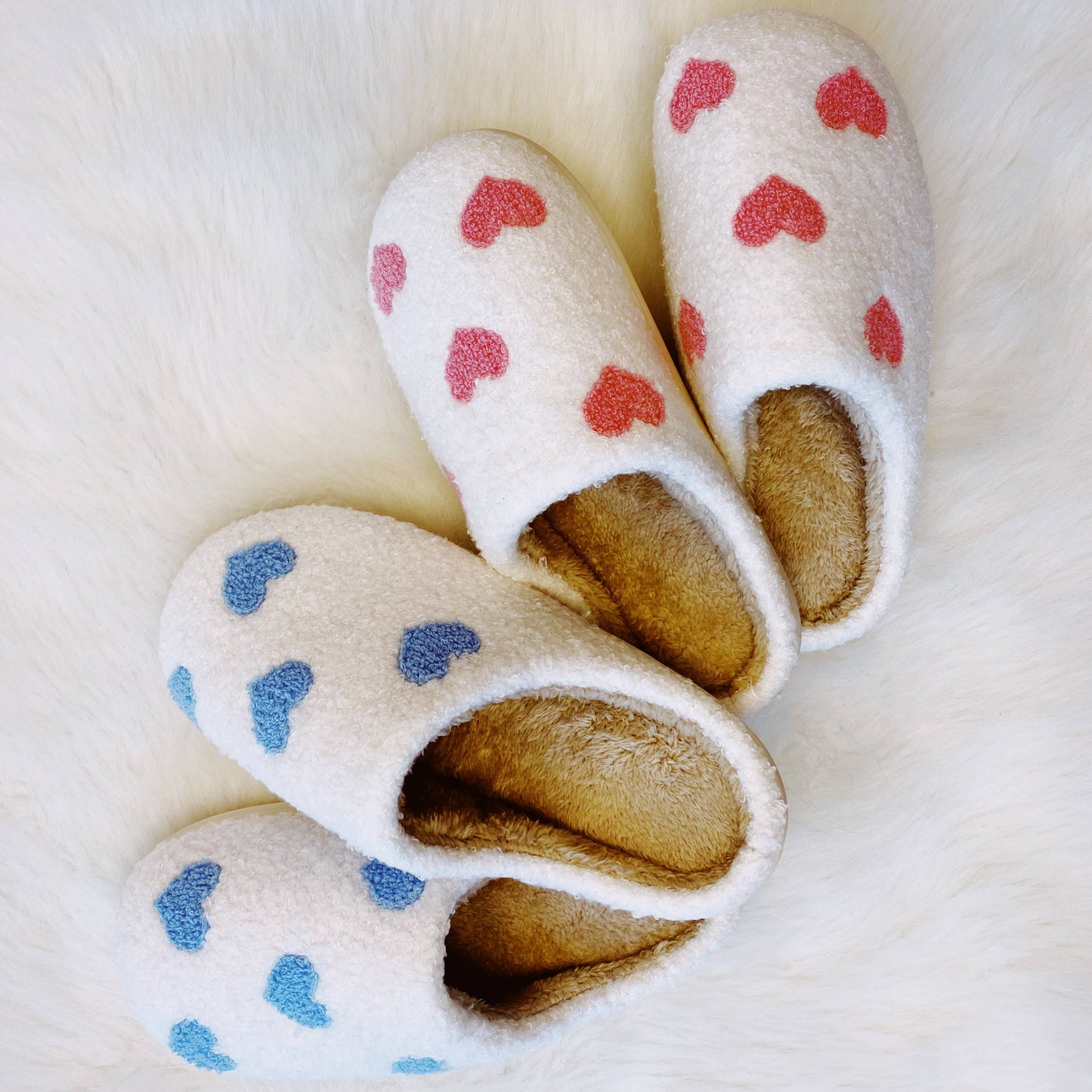 Heart Full Cozy Lounge Slippers: M/L / Precious Pink