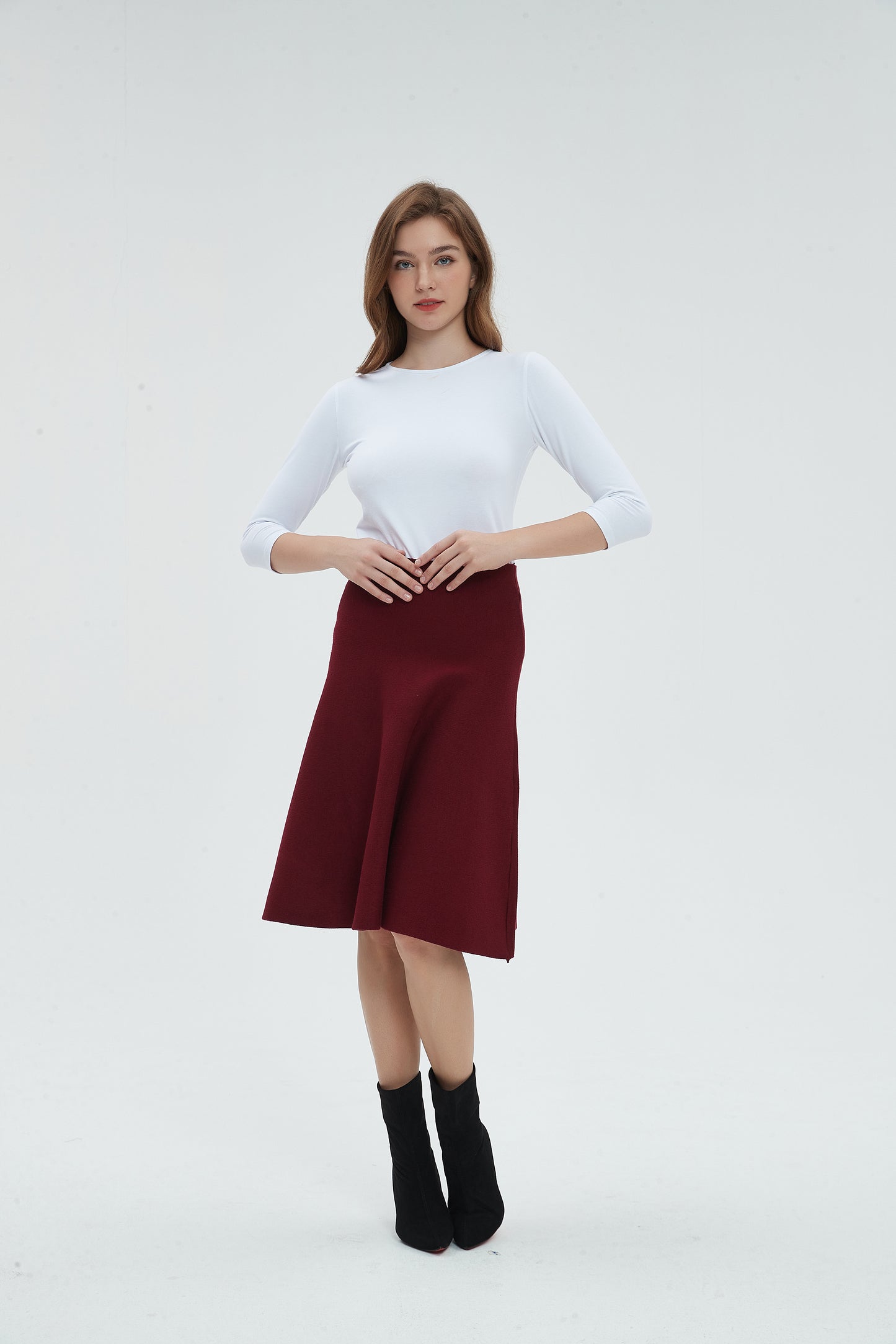 AMAZING MM SKIRT - MAROON 2.0