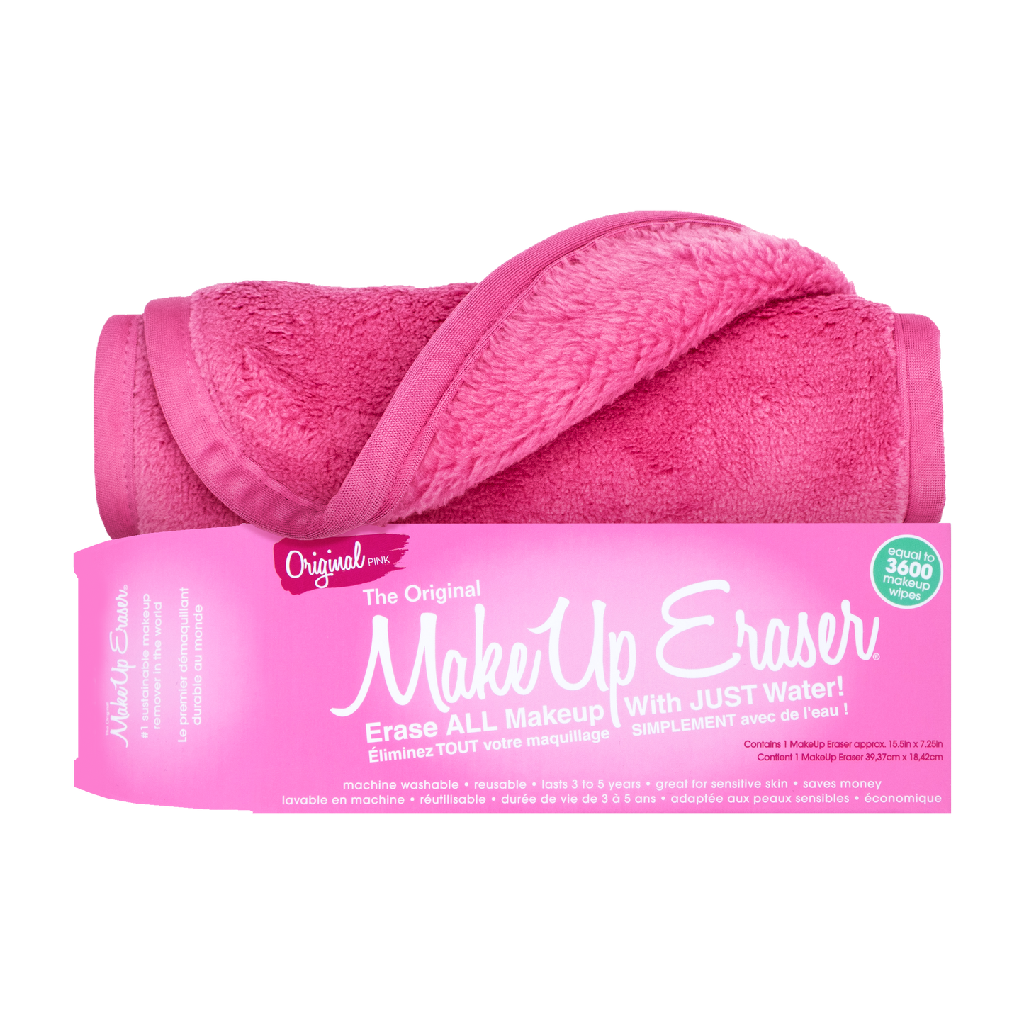 Pink Towelette Make-up Eraser