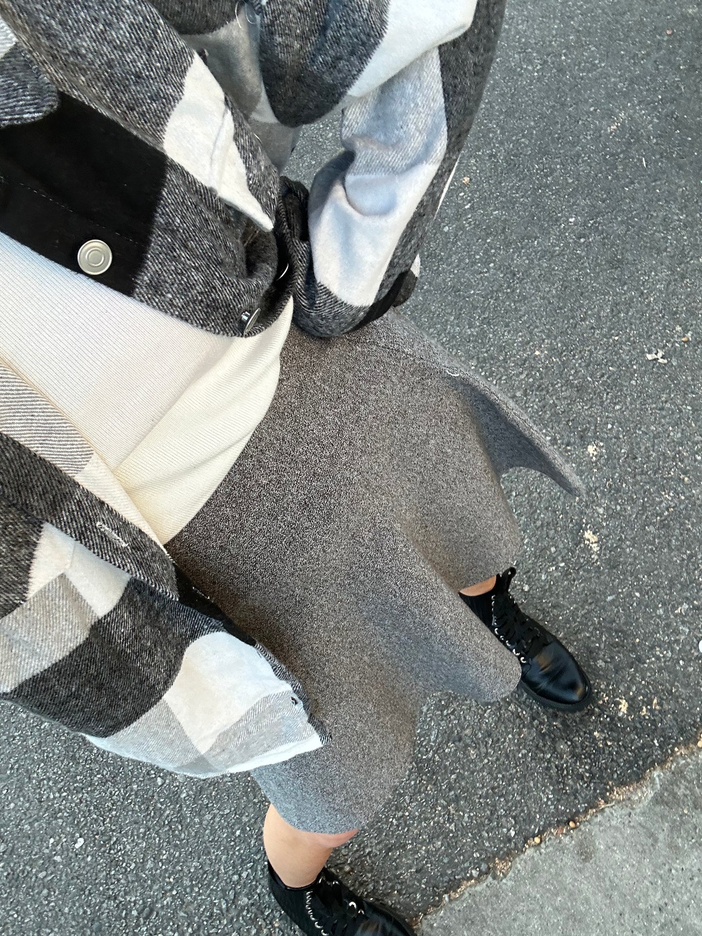 AMAZING MM SKIRT -.YEAR ROUND GREY MARL