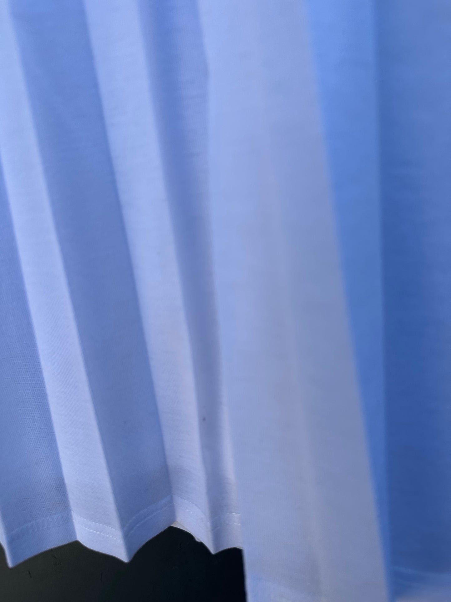 COTTON WHITE PLEATED SKIRT