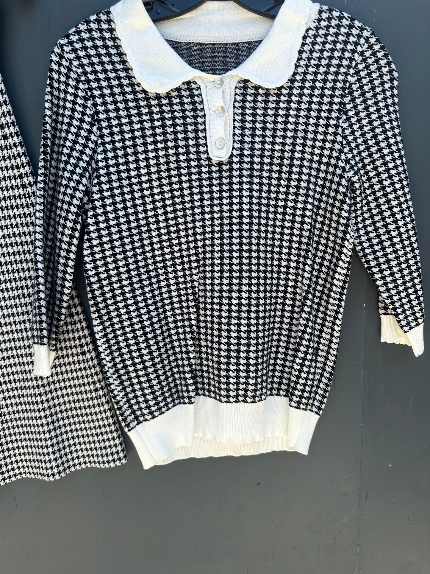 HOUNDSTOOTH KNIT SET