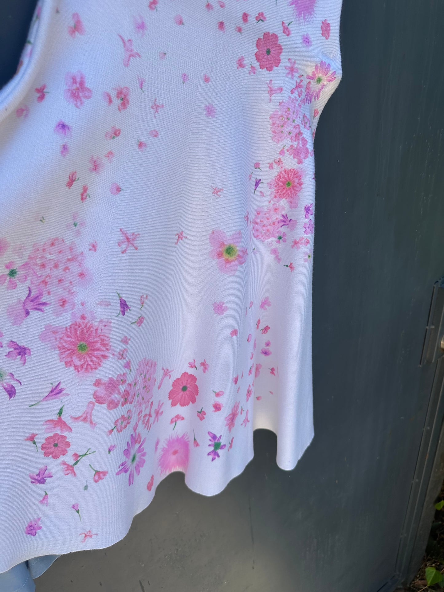 FLORAL SUMMER WHITE SKIRT
