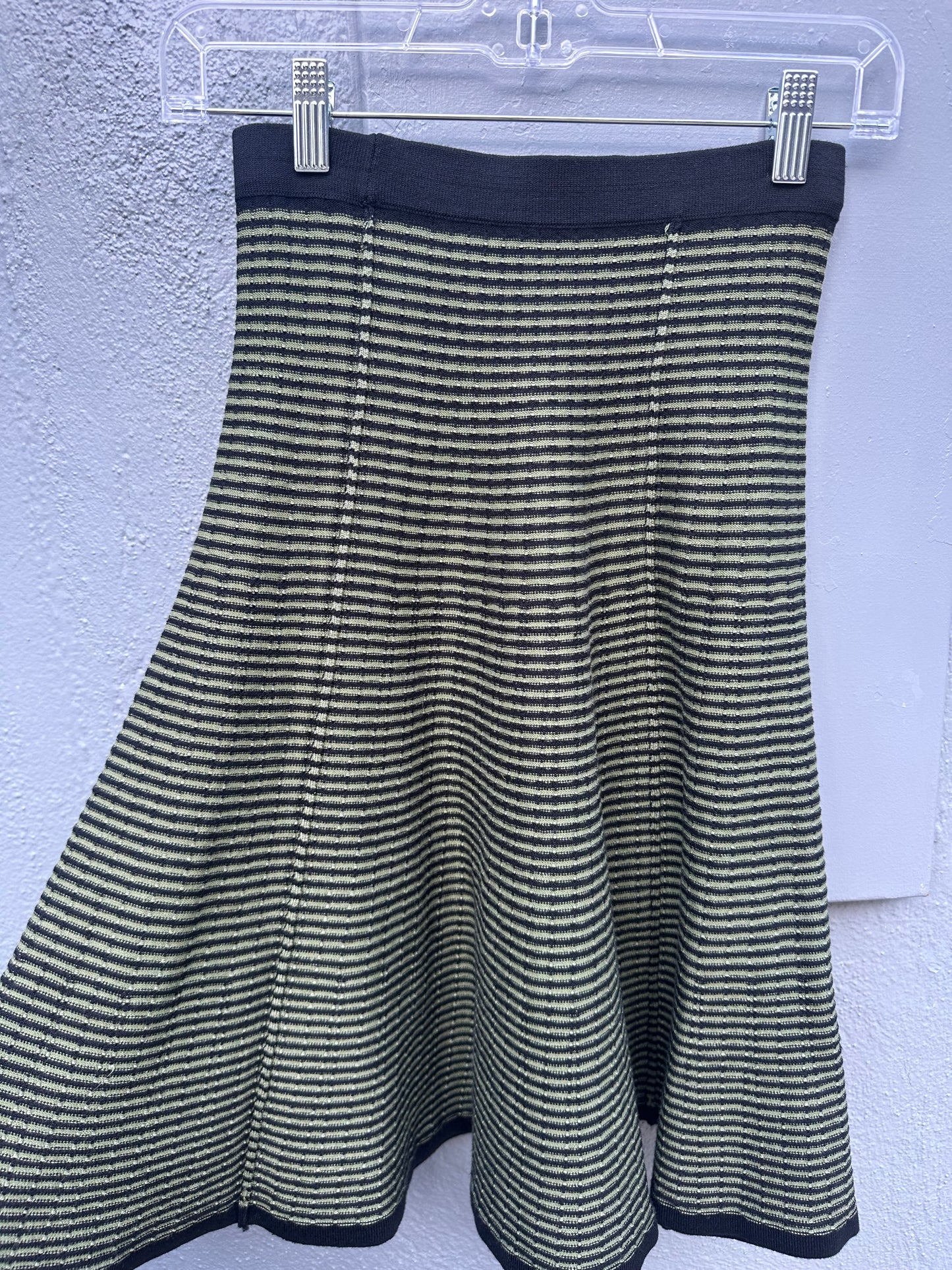 SAGE AND BLACK KNIT SET