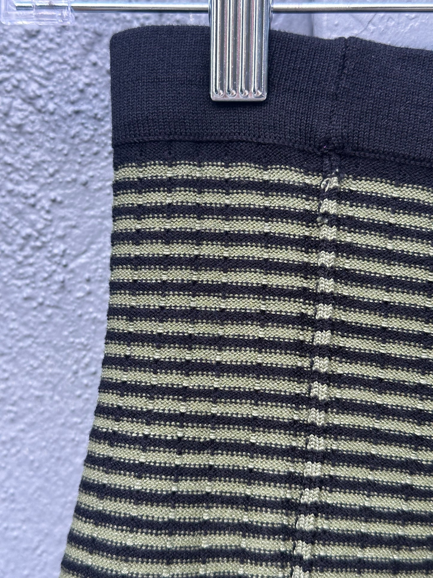 SAGE AND BLACK KNIT SET
