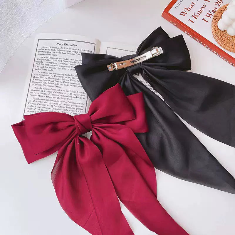 OVERSIZE SILKY BOW