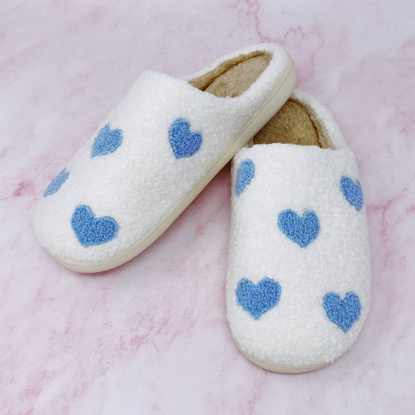 Heart Full Cozy Lounge Slippers: M/L / Precious Pink