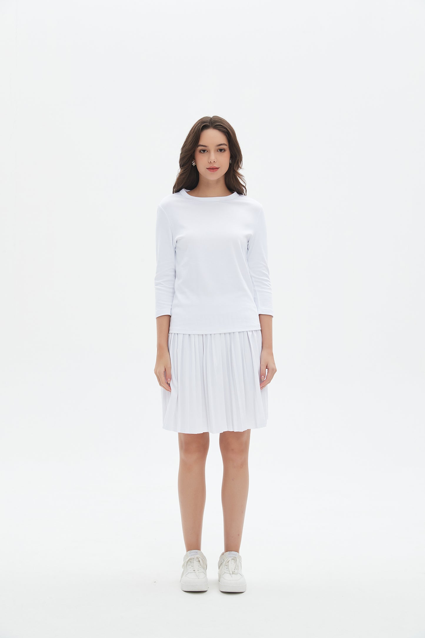 MM MINI PLEATS - WHITE.