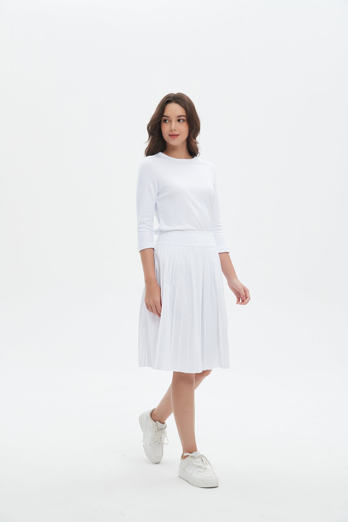 MM MINI PLEATS - WHITE.