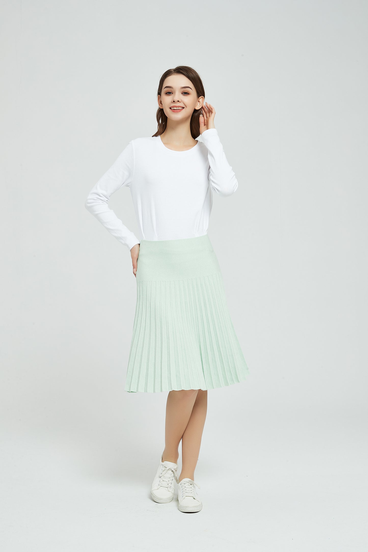 MM YEAR ROUND PLEATED - LIGHT MINT