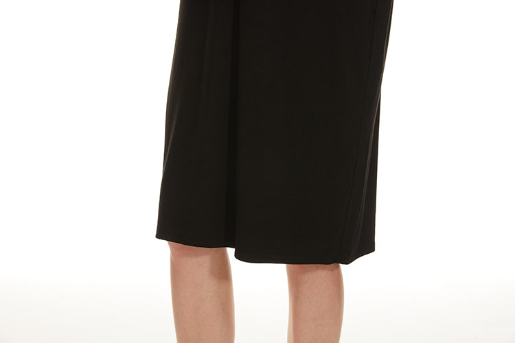 MM EVERYTHING TSHIRT DRESS - BLACK CREW NECK