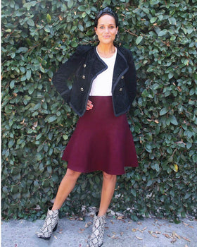AMAZING MM SKIRT YR RND DARK MAROON