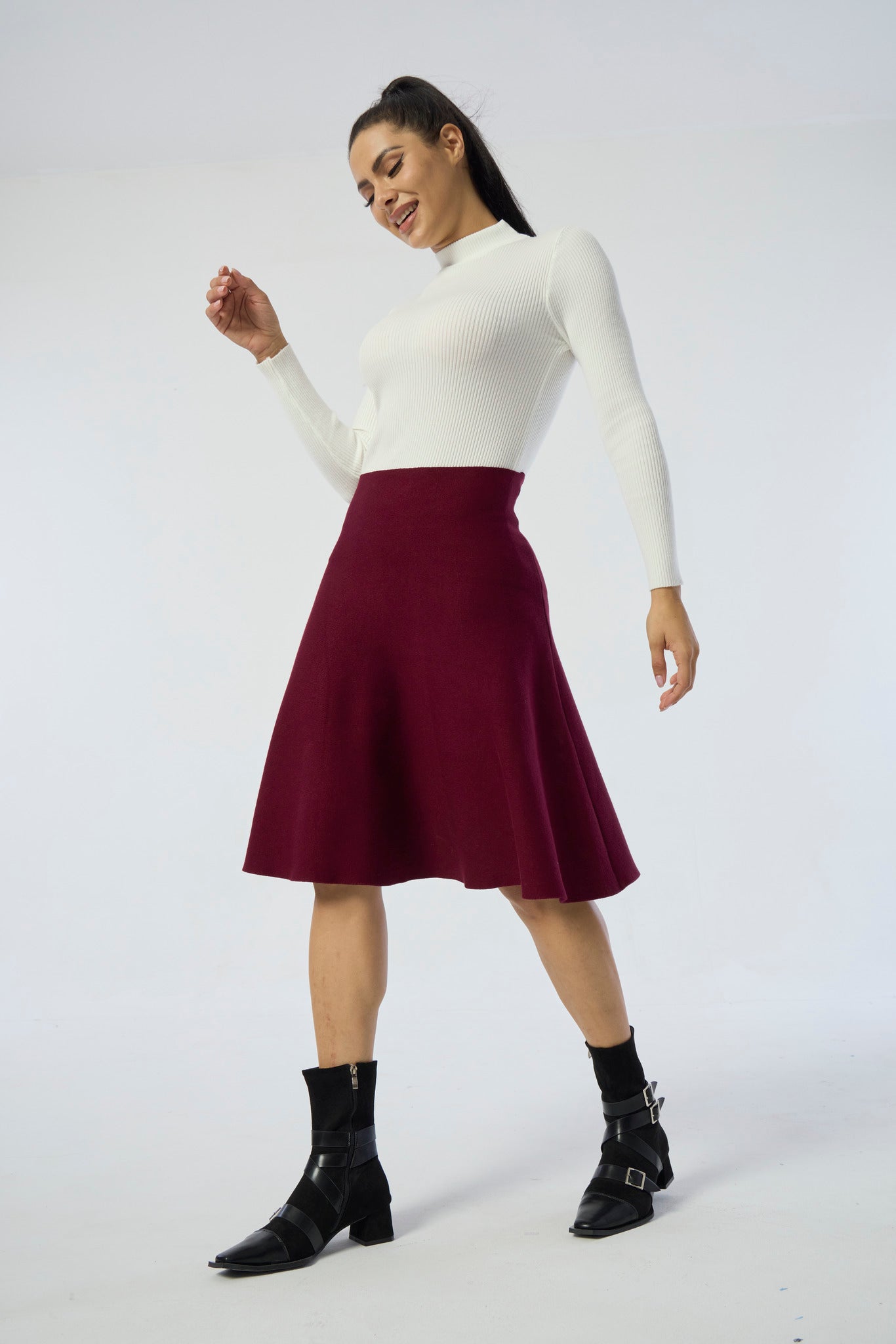 AMAZING MM SKIRT YR RND DARK MAROON