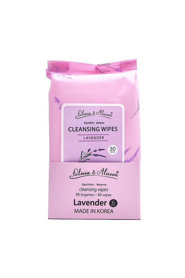 Makeup She MIT008 Cleansing Wipes Lavender - 6pc