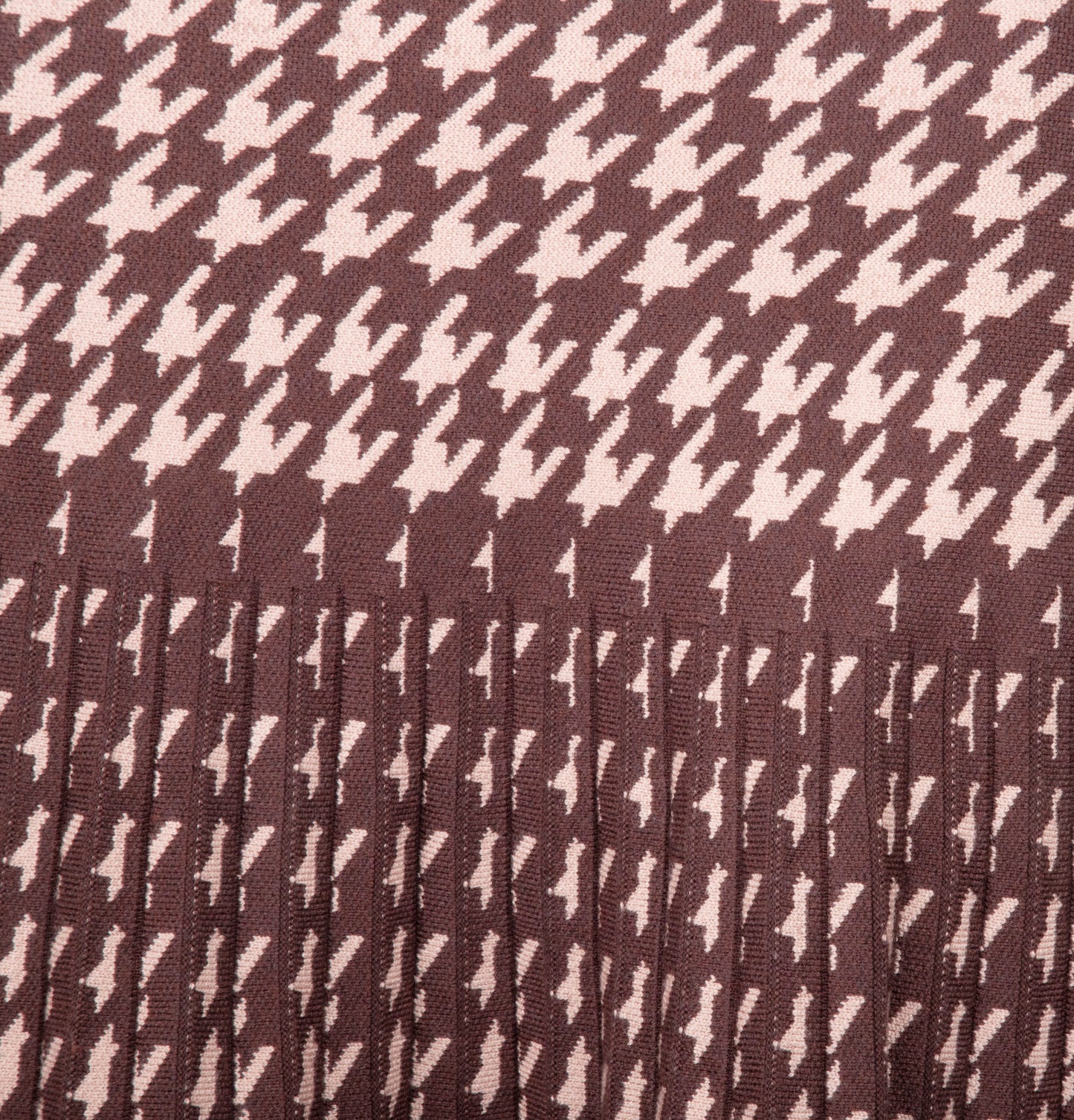 MM YEAR ROUND PLEATED - BROWN HOUNDSTOOTH