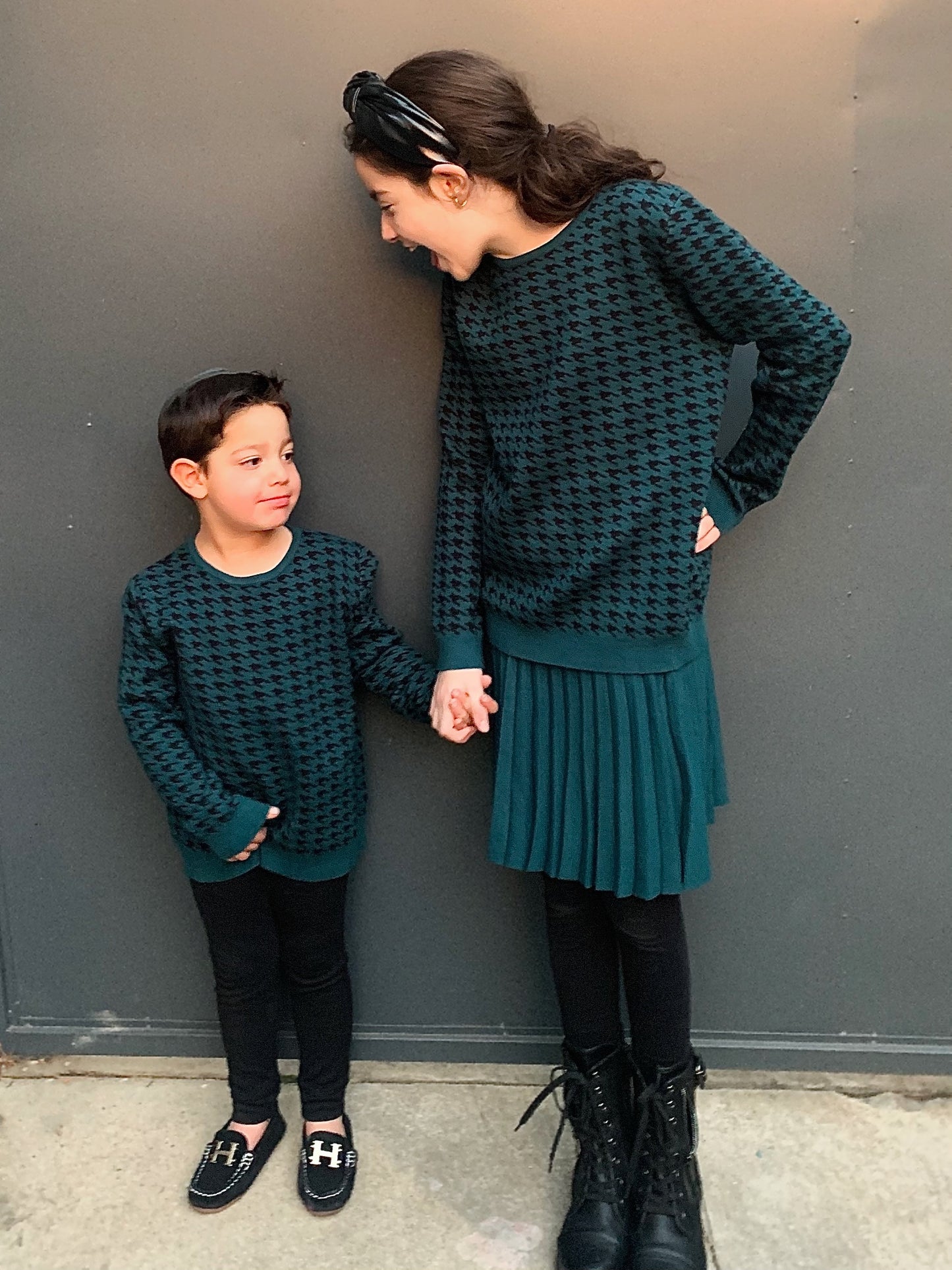 MM JR SOFTEST HOUNDSTOOTH TOPS - UNISEX