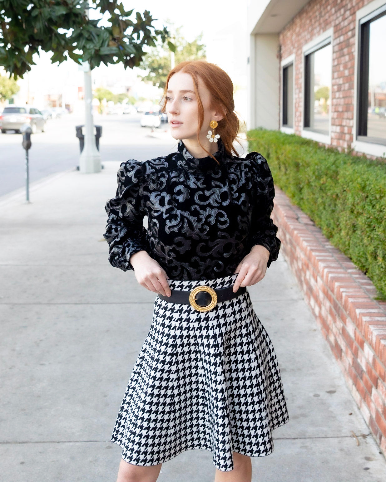 AMAZING MM SKIRT - YEAR ROUND HOUNDSTOOTH 2.0