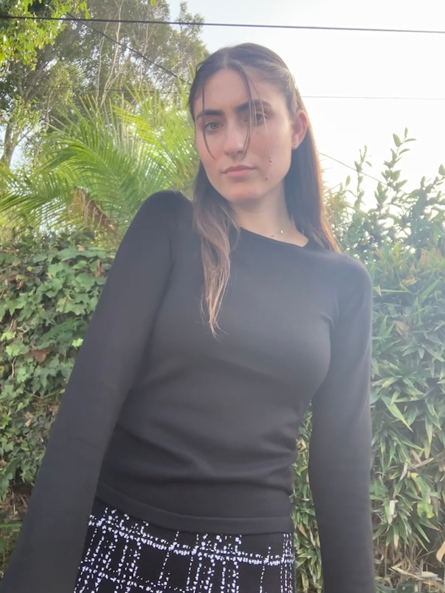THE MM PERFECT TOP - FULL SLEEVE BLACK