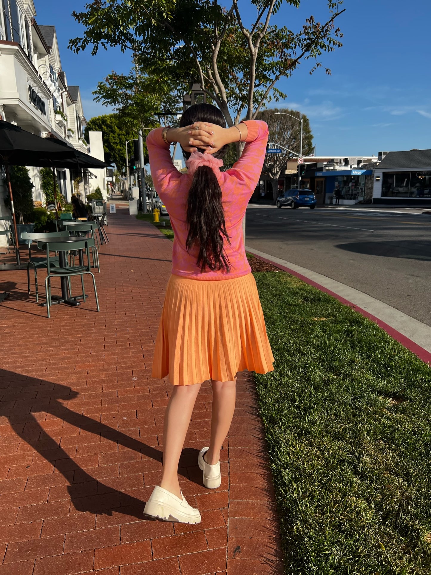 MM PLEATED - PASTEL ORANGE