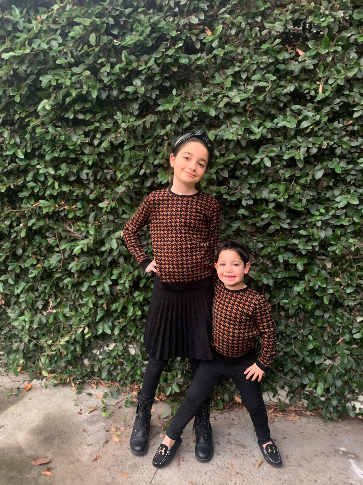 MM JR SOFTEST HOUNDSTOOTH TOPS - UNISEX