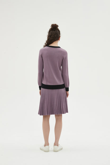 MM YEAR ROUND PLEATED - DUSTY LAVENDER