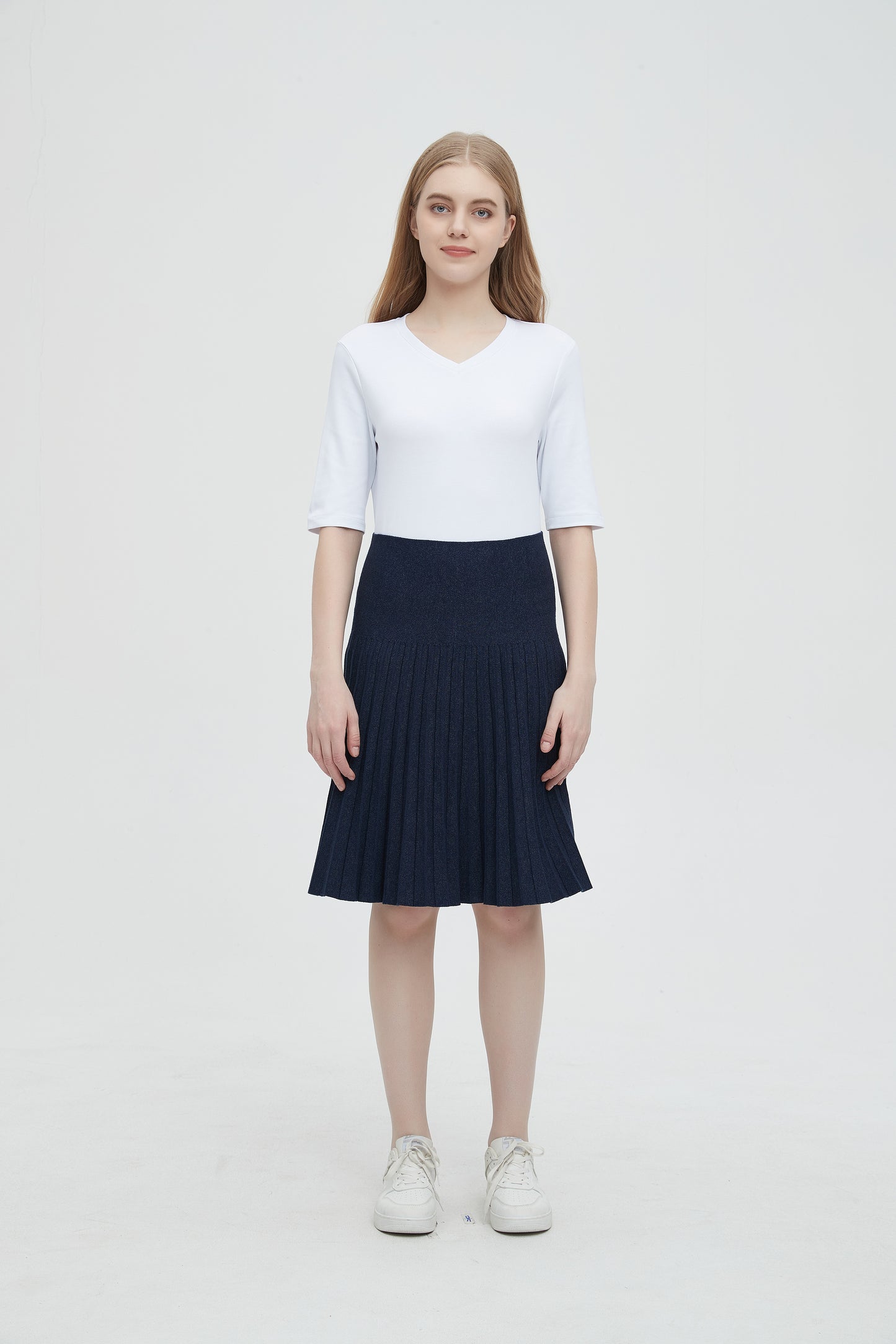 MM YEAR ROUND PLEATED - DENIM WASH.