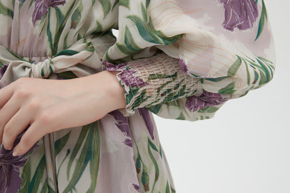 MAXI TIERED DRESS TULIPS