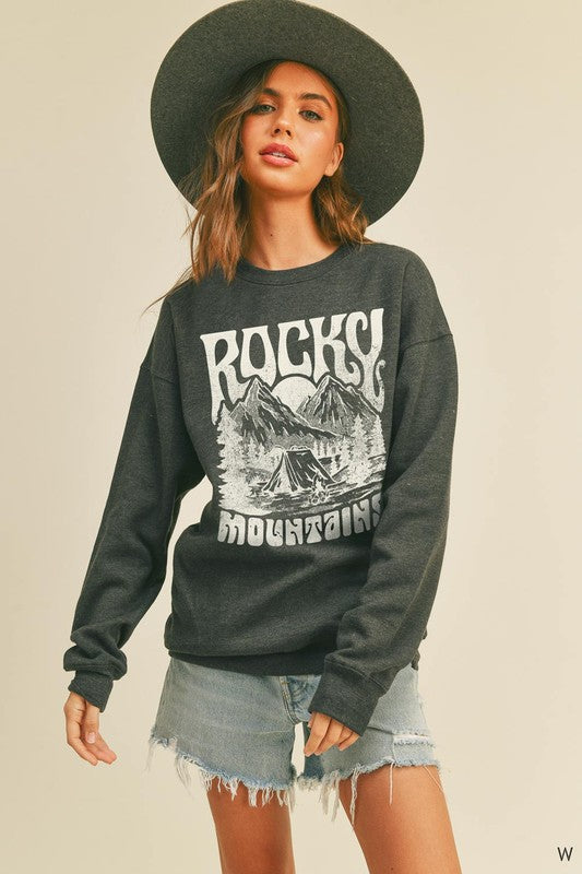 ROCKY MOUNTAIN GRAPHIC SWEATSHIRT