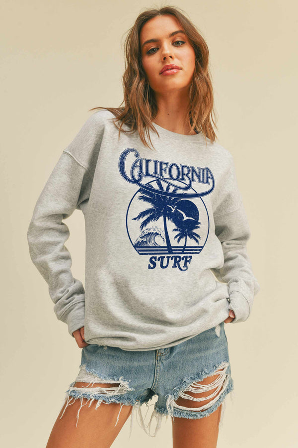 CALIFORNIA SURF GRAPHIC SWEATSHIRT
