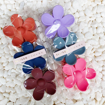 Daisy Days Hair Claw Set: Blush Olive