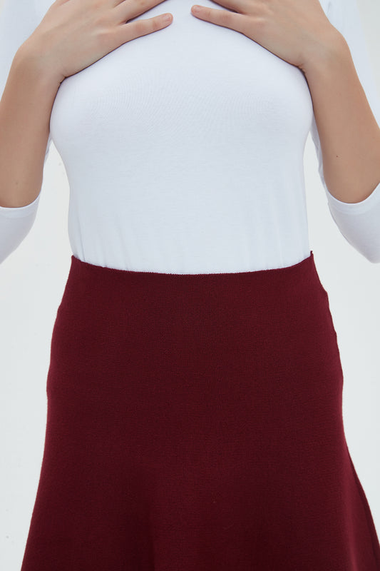AMAZING  MM SKIRT - MAROON 2.0