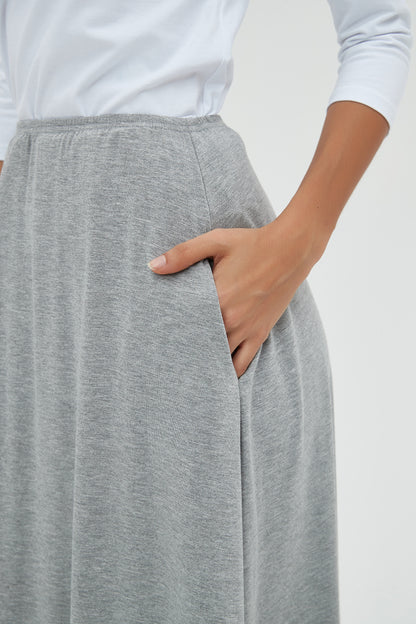 MM SWAY SKIRT - HEATHER GREY