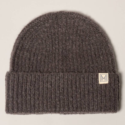 Soft Basic Ribbed Knit Cuff Beanie Hat: ONE SIZE / DENIM BLUE-NEW