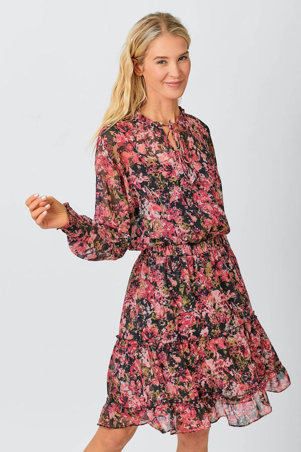 ROSIE CHIFFON RUFFLED BLOUSE