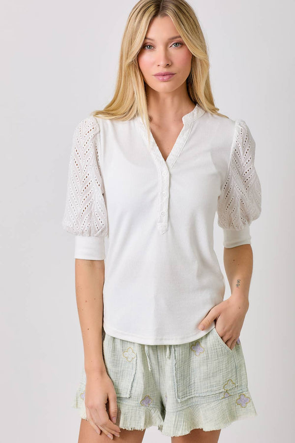 CUTE SLEEVED TOP