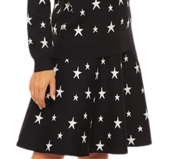 AMAZING MM SKIRT - YEAR ROUND BLACK & WHITE STARS