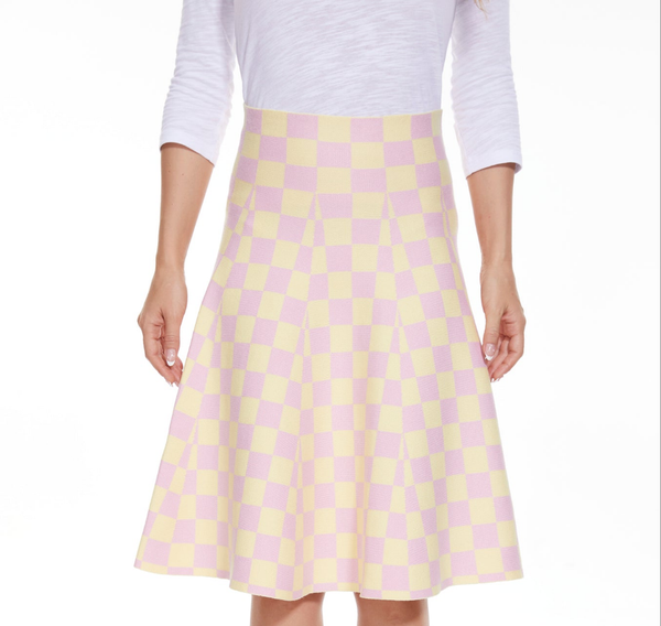 Amazing MM Skirt - Year Round Pink Yellow Check