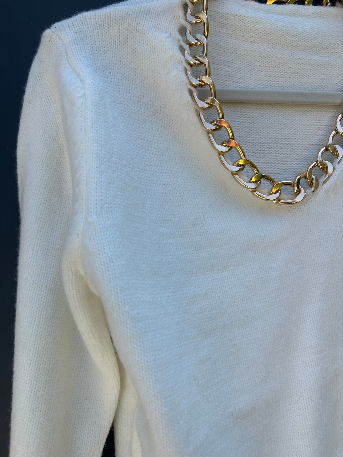 GOLD CHAIN SWEATER