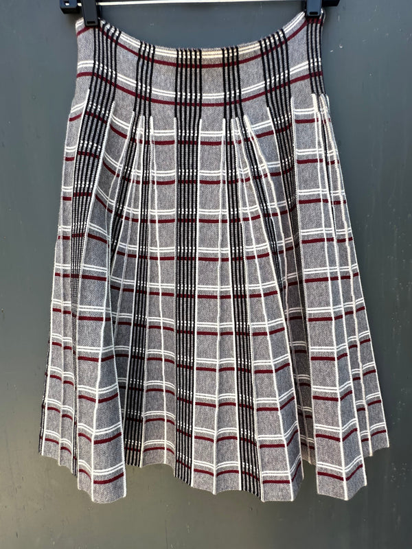 PLAID PLEATED 1