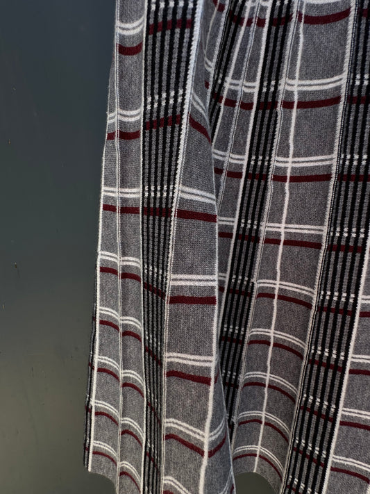 PLAID PLEATED 1