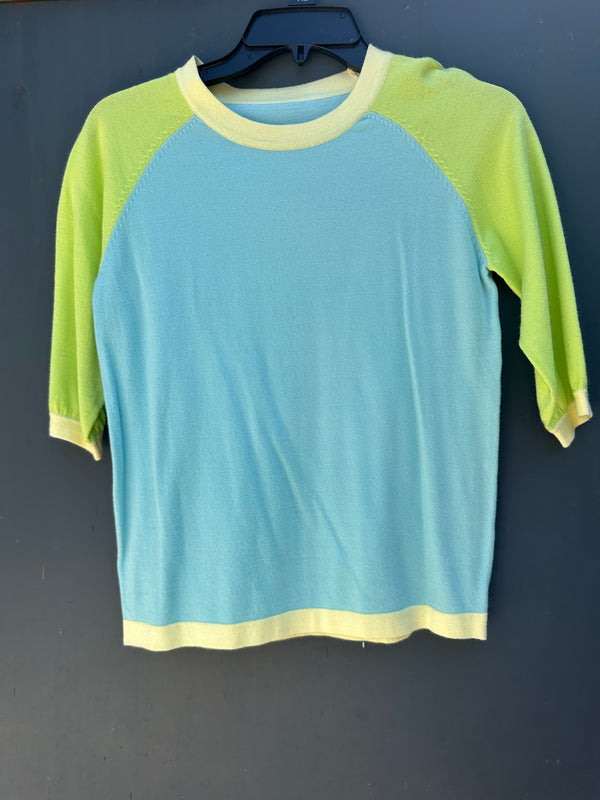 COLORBLOCK THIN KNIT T