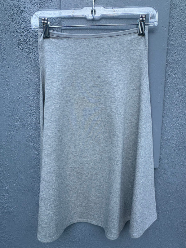 GREY COTTON FIT AND FLARE