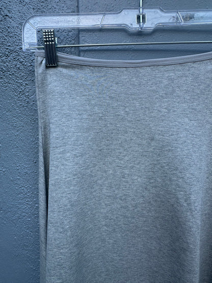 GREY COTTON FIT AND FLARE