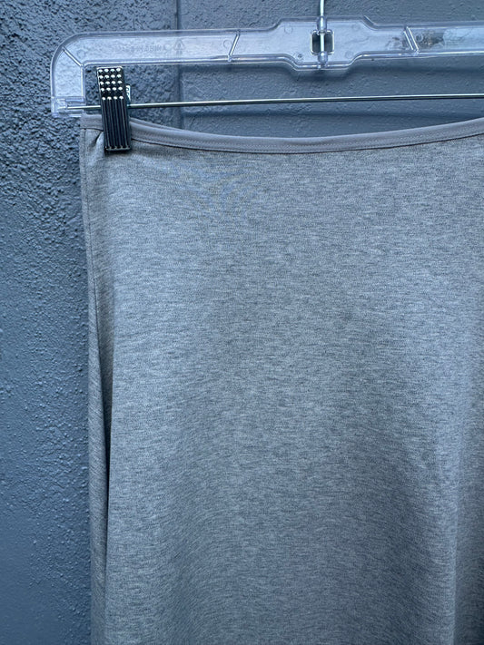 GREY COTTON FIT AND FLARE