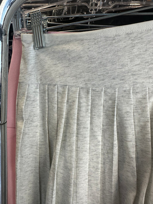 HEATHER GREY MINI PLEATS