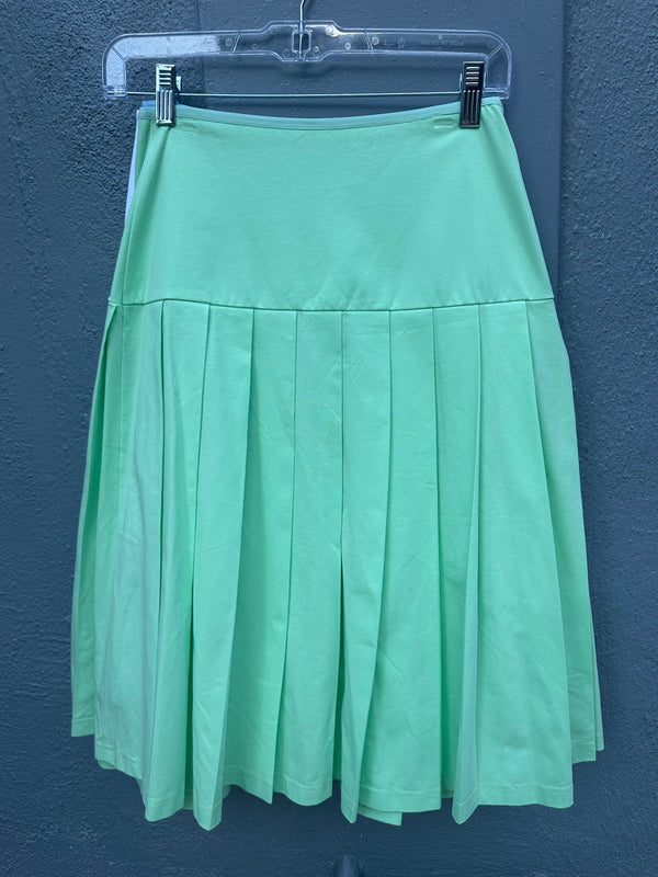 ACQUAMARINE COTTON PLEATED